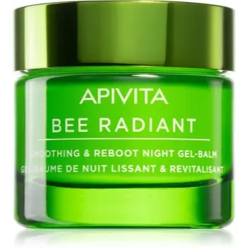 Apivita Bee Radiant Night Gel-Balm gel balsam detoxifiant pentru noapte și netezire