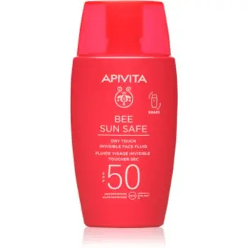 Apivita Bee Sun Safe Dry Touch Face Fluid SPF50 protective fluid SPF 50+