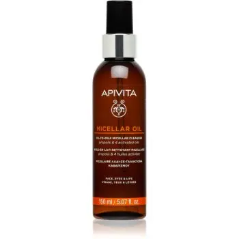 Apivita Cleansing Micellar Oil ulei pentru indepartarea machiajului Ulei de curățare