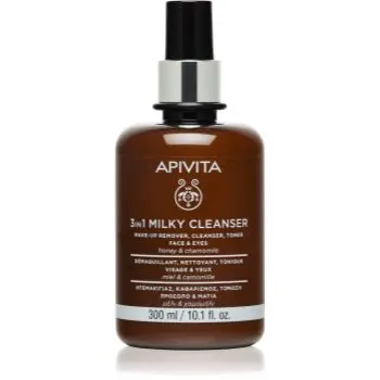 Apivita Cleansing Milk Face & Eyes Lapte demachiant 3 în 1 pentru față și ochi