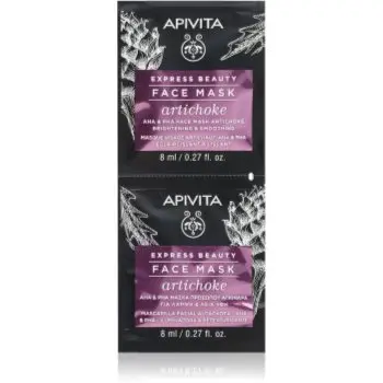Apivita Express Beauty Brightening Face Mask Artichoke masca pentru hidratare intensa Cu AHA Acizi