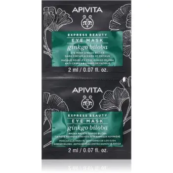 Apivita Express Beauty Eye Mask Gingko Biloba mască pentru zona ochilor impotriva cearcanelor