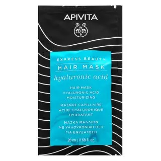 Apivita Express Beauty Hair Mask Hyaluronic Acid mască hrănitoare de păr cu acid hialuronic 20 ml