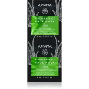 Apivita Express Beauty Moisturizing Face mask Aloe mască hidratantă răcoritoare faciale