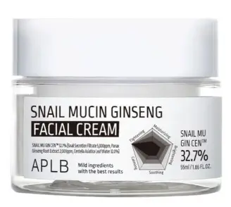 APLB Cremă de față Snail Mucin Ginseng, 55 ml