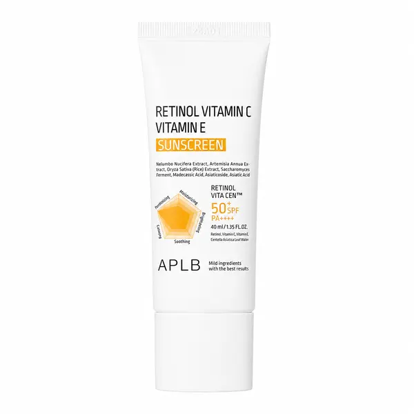 APLB – Retinol Vitamin C Vitamin E Sunscreen SPF50+, 40ml