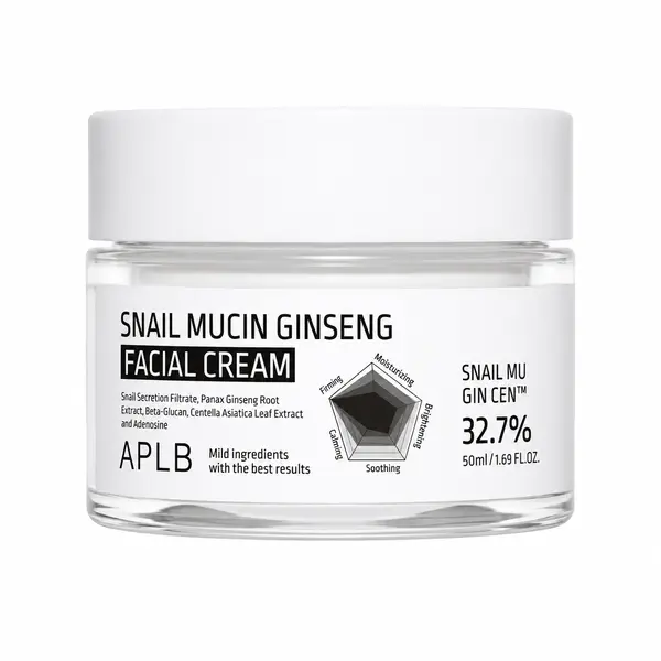 APLB – Snail Mucin Ginseng Facial Cream, 55ml