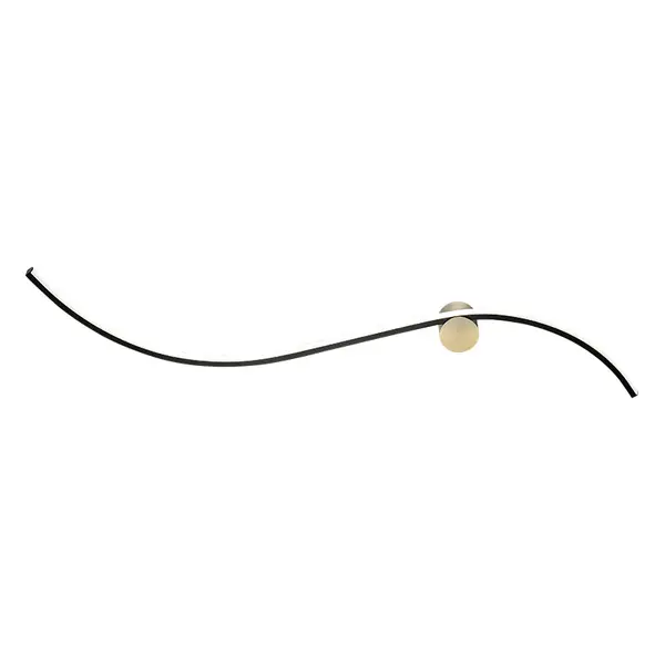 Aplica de perete BELVARIO - Negru/Gold / 102cm