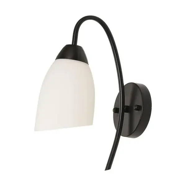 Aplica de perete cu LED Berak, metal, Negru-Alb, 10x10x17 cm