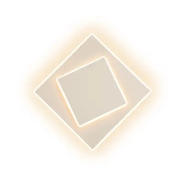 Aplica de perete DACAN - 18X18 CM 12W LED / Alb