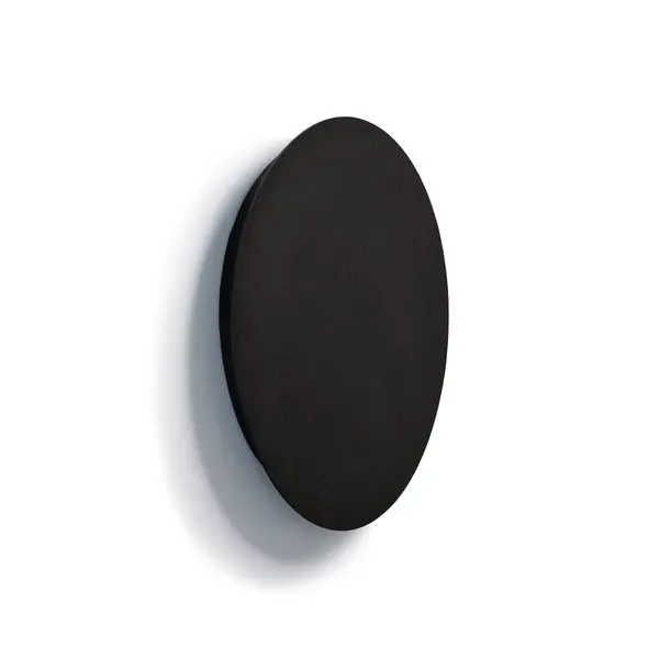 Aplica de perete FAZURA - Negru / Ø35 cm