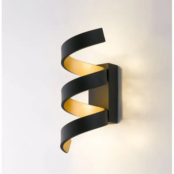 Aplica de perete HELIX - Negru/Gold