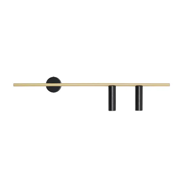 Aplica de perete VERAN 2 RIGHT - Negru/Bronz