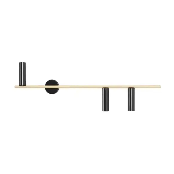 Aplica de perete VERAN 3 RIGHT - Negru/Bronz