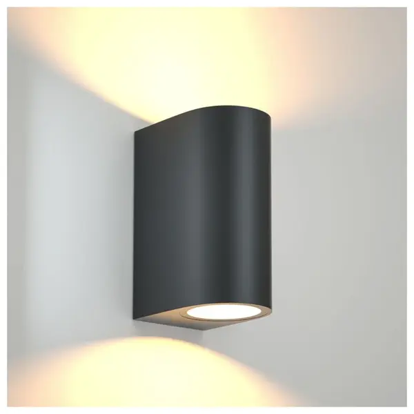 APLICA EXTERIOR NEGRU IP44 MAX 5Wx2xGU10 147x90x70mm - Default Title