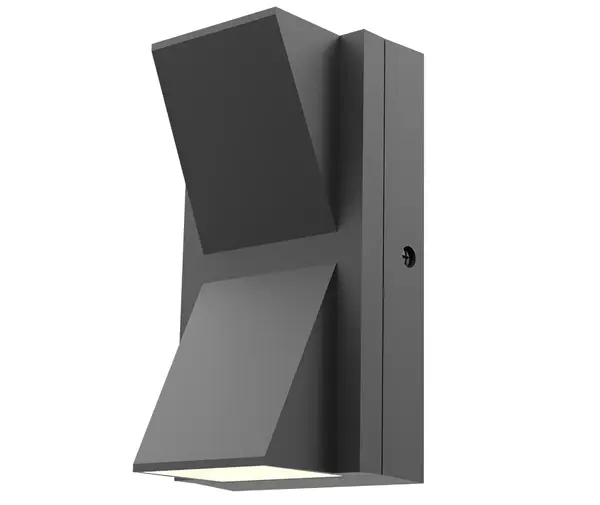 Aplica LED exterior Braytron Vekta BR-BG38-02782, 2x6W, 1200lm, lumina selectabila 3IN1, IP65, IK08, gri, montare pe perete