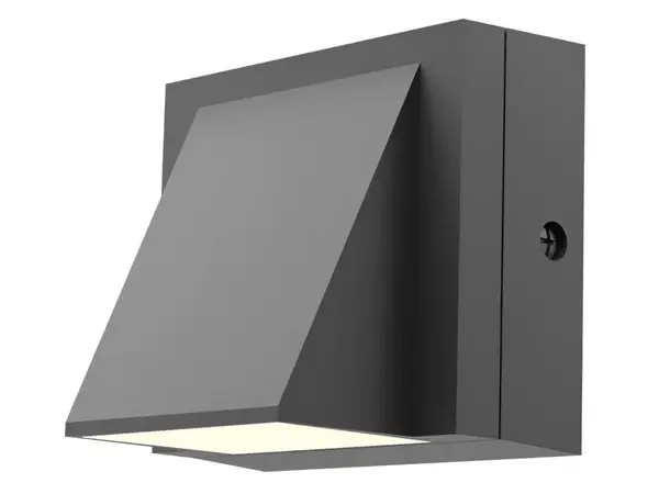 Aplica LED exterior Braytron VEKTA-C WL.1 BR-BG38-02682, 1x6W, 600lm, 3in1, IP65, gri, montare pe perete