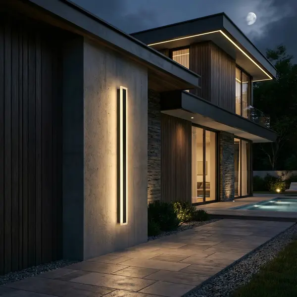 Aplica led liniara de perete neagra 45W/2200LM/3000K - 1500mm - Default Title