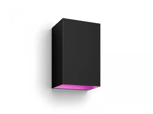 Aplica LED RGB pentru exterior Philips Hue Resonate UP&DOWN, 2x8W (98W), 1200 lm, lumina alba si color (2000-6500K), IP44, 93x120x180mm, Negru
