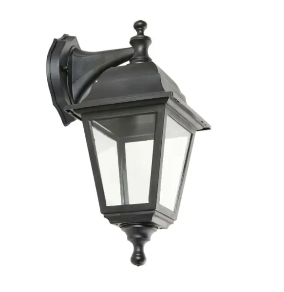 Aplica pentru exterior , Negru, 1 x E27, 25 W, IP 44