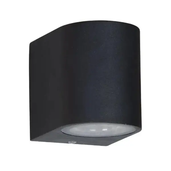 Aplica Perete Exterior Shellon-1, GU10, IP54, Negru, Aluminiu, Well