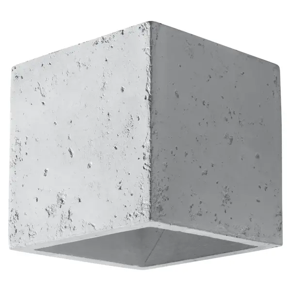 Aplica perete Quad din beton Gri 10x12x10 cm