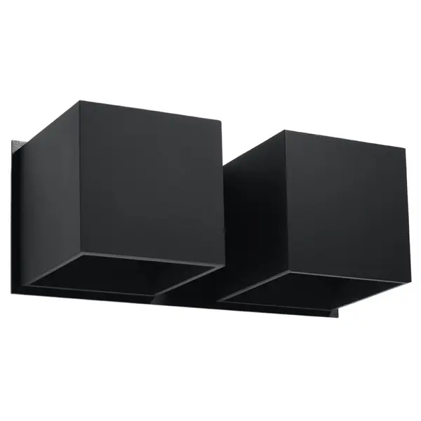 Aplica perete Quad Negru 26x12x11 cm