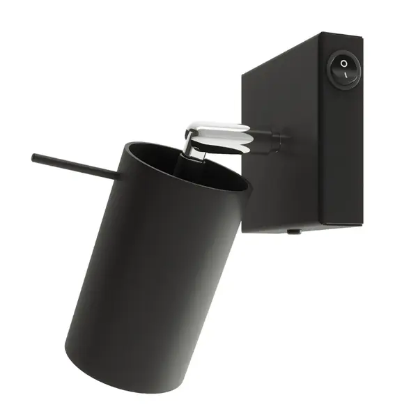 Aplica perete Ring Negru 8x8x16 cm
