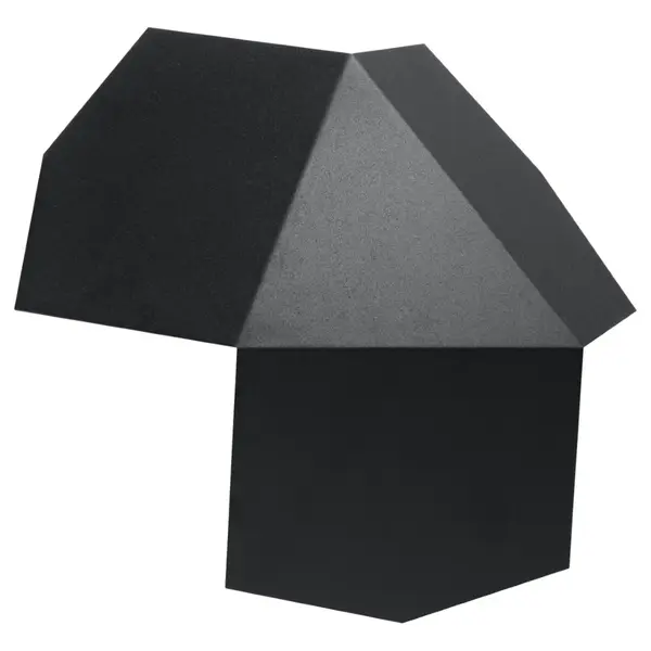 Aplica perete Tre Negru 30x30x8 cm