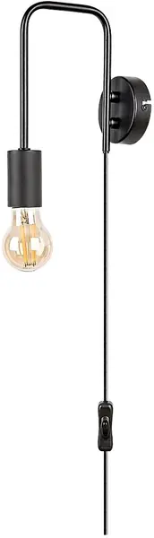 Aplică Rabalux - Manzur 71022, IP20, E27, 1 x 40 W, negru