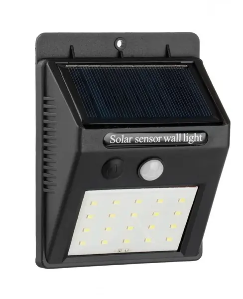 Aplica solara proiector LED cu senzor de miscare, 3 functii, 10x12x5 cm