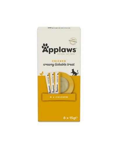 APPLAWS Cat Multipack Gustări cremoase cu aromă de pui pentru pisici 32 x 15 g
