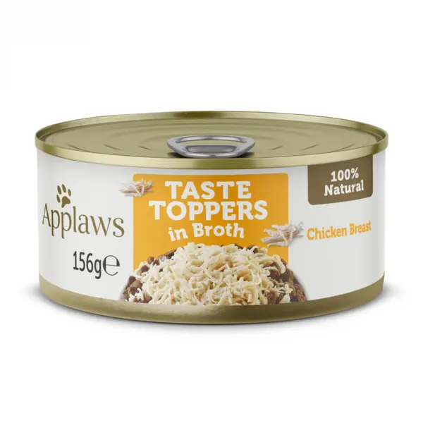 APPLAWS, File Pui și Orez, conservă hrană umedă câini, în supă, 156g 156g