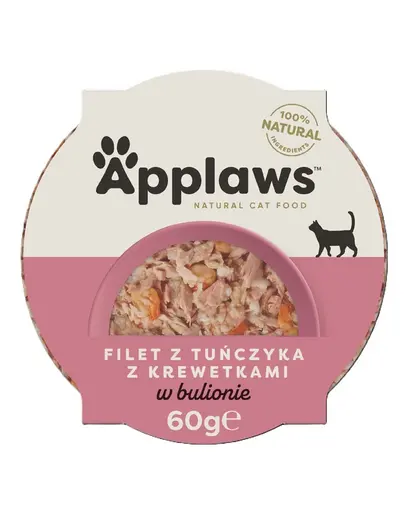 APPLAWS Hrană umedă pentru pisici cu creveți 60g