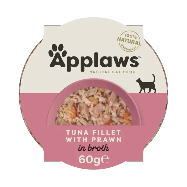 Applaws Luxury Tuna Fillet with Prawn, 60 g