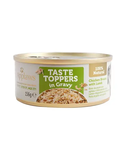 APPLAWS Taste Topper Conserva caine adult, cu pui si miel in sos 156 g