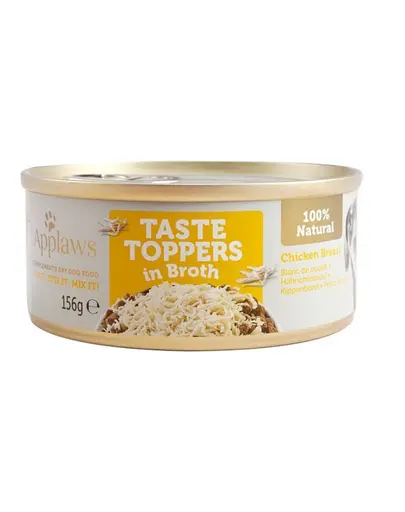 APPLAWS Taste Toppers Piept de pui în supă hrană complementară pentru câini 156 g