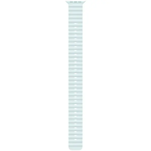 Apple Apple Watch 49mm Band: Ice Blue Ocean Band Extension - Natural Titanium Finish