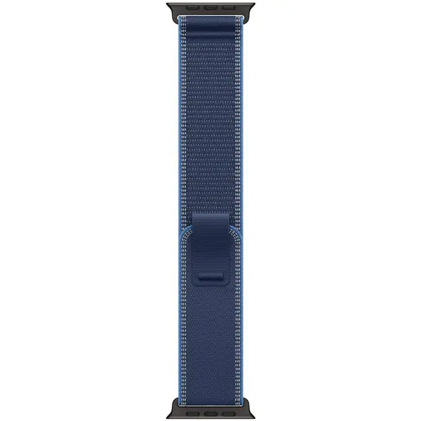 Apple Apple Watch 49mm Loop: Blue/Bright Blue Trail Loop - S/M - Black Titanium Finish
