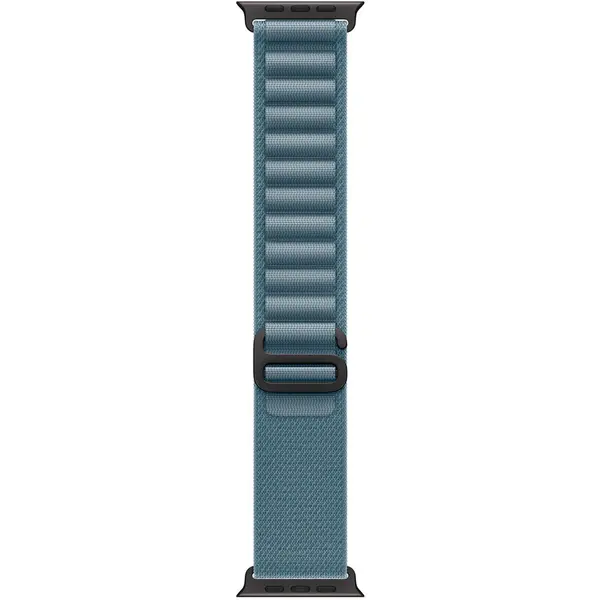 Apple Apple Watch 49mm Loop: Light Blue Alpine Loop - Small - Black Titanium Finish