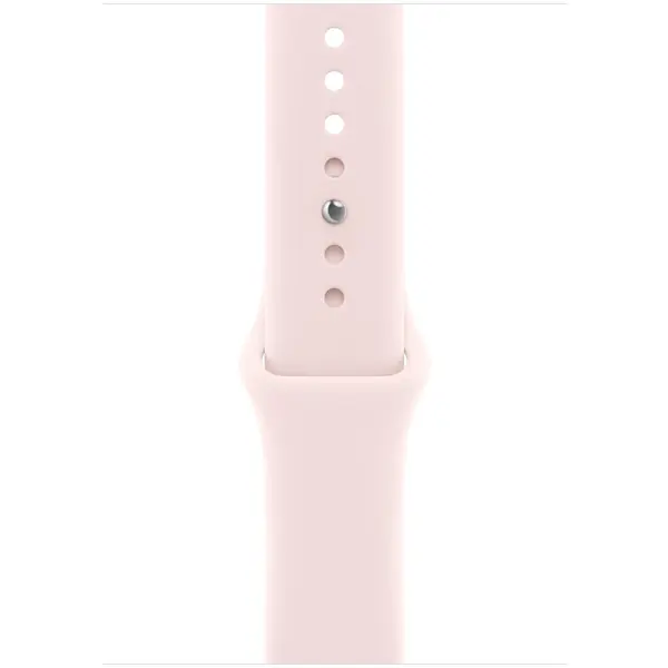 Apple Curea Smartwatch Apple MHYF4ZM/A, pentru Apple Watch 46 mm, Sport Band, Marime S/M, Roz pudrat