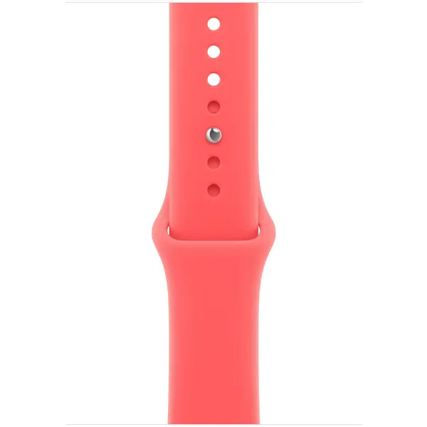 Apple Curea Smartwatch Apple MHYH4ZM/A, pentru Apple Watch 46 mm Sport Band, Marime S/M, Roz Guava