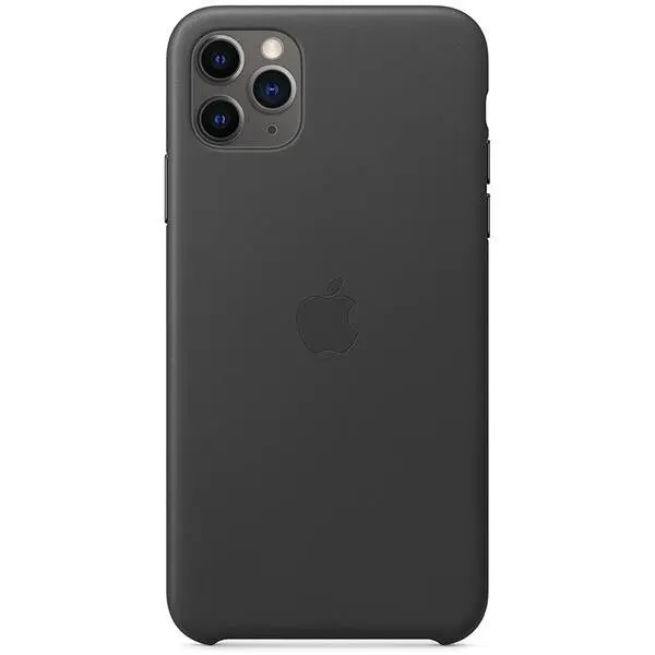 Apple Husa de protectie Apple MX0E2ZM/A pentru iPhone 11 Pro Max, piele, negru