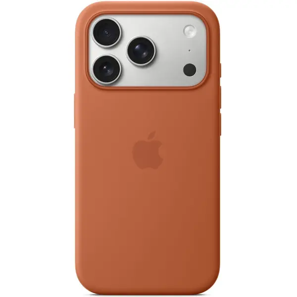 Apple Husa de protectie Apple Silicone Case cu MagSafe pentru iPhone 17 Pro, Terra Cotta