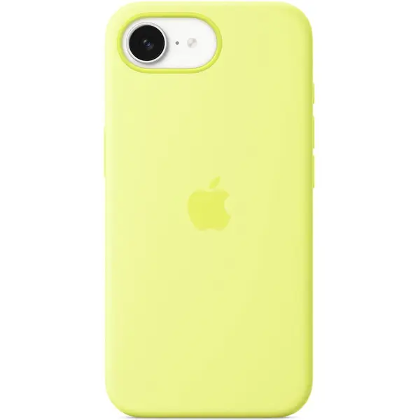 Apple Husa de protectie Apple Silicone Case pentru iPhone 16e Neon Yellow