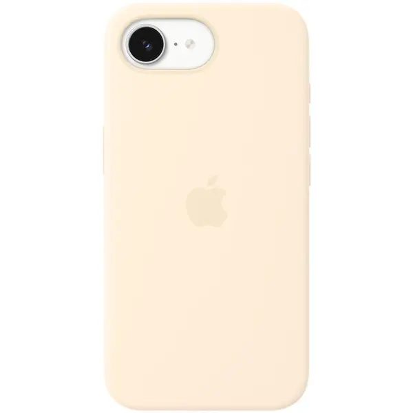 Apple Husa de protectie Apple Silicone Case with MagSafe pentru iPhone 17e, Vanilie