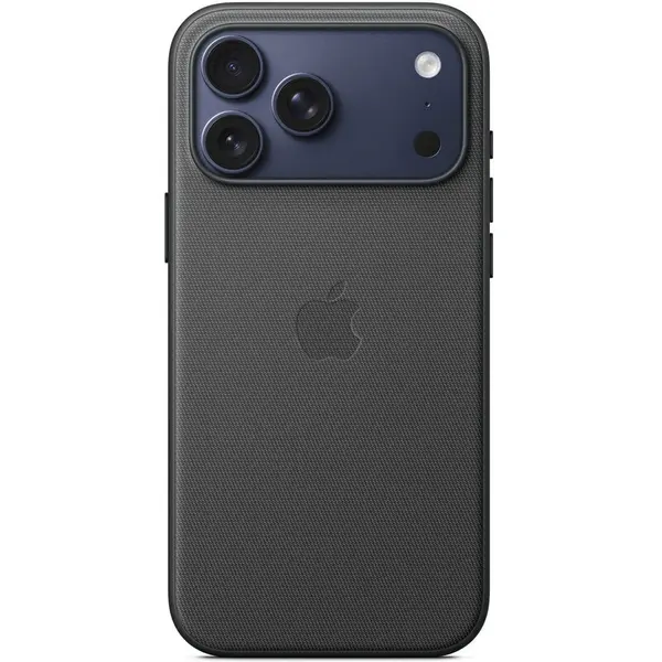 Apple Husa de protectie spate Apple TechWoven Case MGF34ZM/A cu MagSafe pentru iPhone 17 Pro, Negru