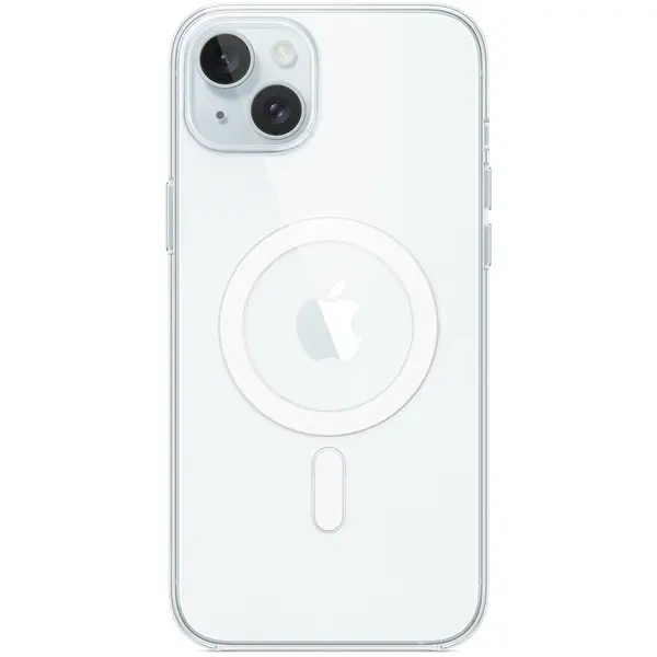 Apple Husa Protectie Spate Apple MXRL3ZM/A pentru iPhone 15 Plus, Clear Case cu MagSafe, Transparent