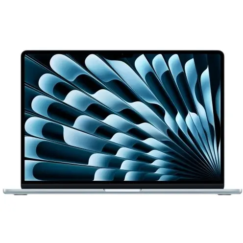 Apple Laptop Apple MacBook Air 15 Liquid Retina, Apple M4 Deca Core, 15.3 inch, RAM 16GB, SSD 1TB, Apple M4 10-core Graphics, INT KB, macOS Sequoia, Sky Blue (INT Keyboard)
