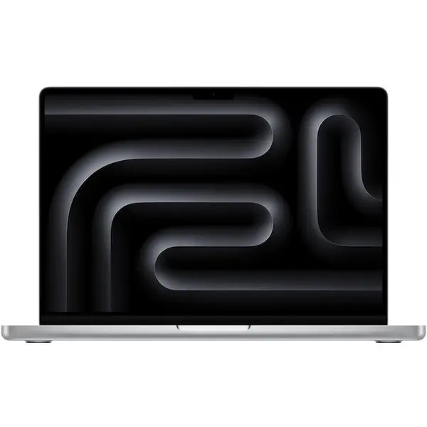 Apple Laptop Apple MacBook Pro 14.2 cu procesor Apple M5 Max, 18 nuclee CPU, 32 nuclee GPU, 16 nuclee Neural Engine, 36GB RAM, 2TB SSD, Textura Nano, Argintiu, Tastatura Internationala